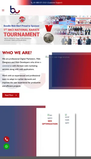 Boodle Web Mart Digital Marketing and Web Development Services screenshot