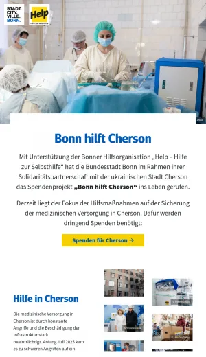 Bonn Supports Kherson Humanitarian Aid Campaign screenshot