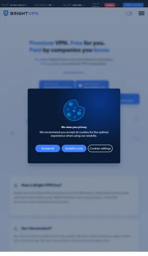 Bright VPN Free Privacy VPN Service screenshot