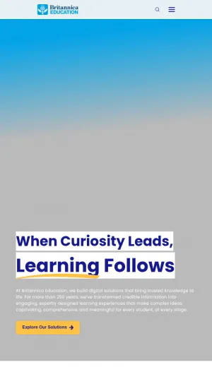 Britannica Education Digital Learning Resources for Schools screenshot