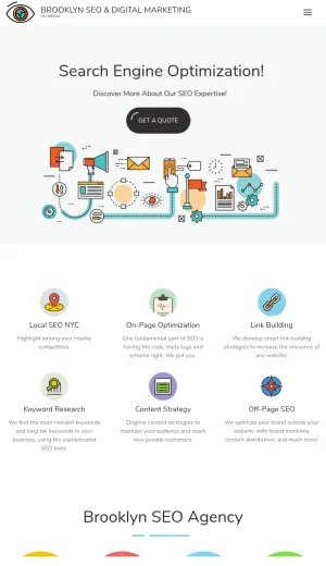 CG Media Brooklyn SEO and Digital Marketing Agency screenshot