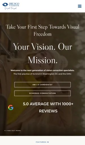 Brusco Vision LASIK and Vision Correction Center screenshot