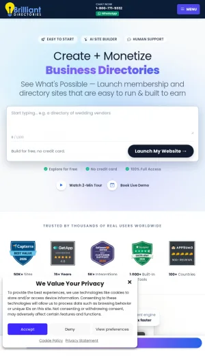 Brilliant Directories Directory and Membership Site Software screenshot