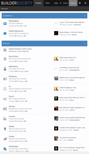 Builder Society Forum for Digital Strategy and Online Entrepreneurship screenshot