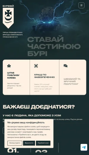 Bureviy Brigade: Ukrainian National Guard Recruitment and Combat History screenshot