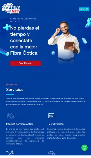 Cable Net Fiber Internet and TV Services screenshot