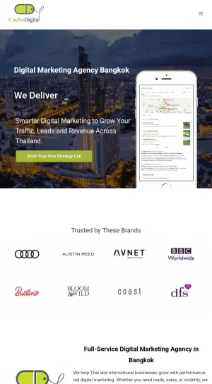 Cache Digital Bangkok Marketing Agency screenshot