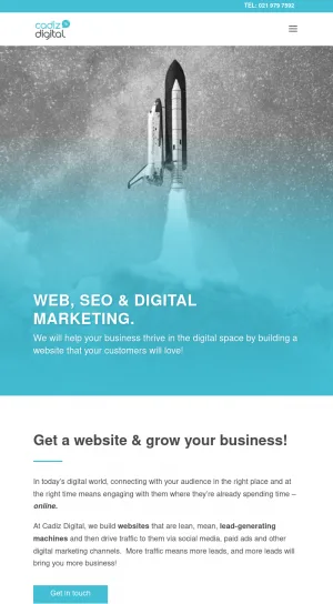Cadiz Digital Marketing and Website Development Agency screenshot