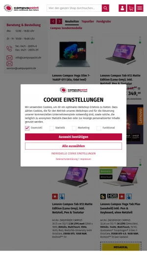 Campuspoint Discount Laptops and Electronics Store screenshot