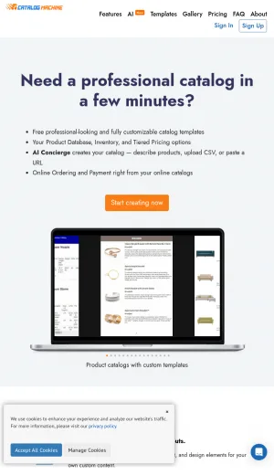 Catalog Machine Product Catalog Creation Software screenshot