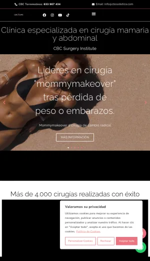 CBC Surgery Institute Cosmetic Breast and Abdominal Surgery screenshot