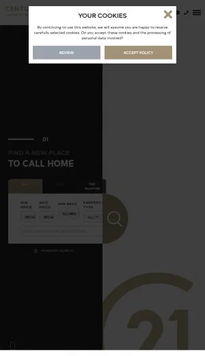 Century 21 UK Real Estate Agency screenshot