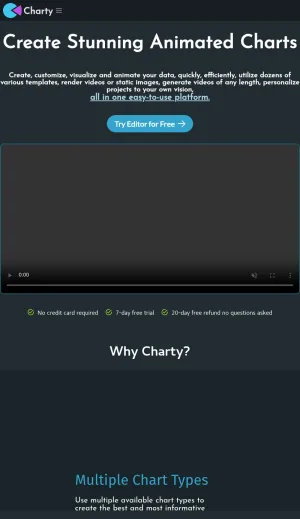 Charty App Animated Chart Creation Software screenshot