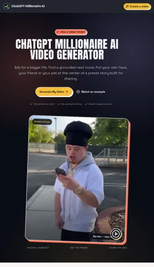 AI Photo to Meme Video Generator screenshot