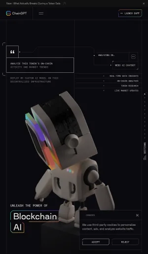 ChainGPT Blockchain AI Tools for Crypto and Web3 screenshot