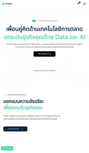 Cipher Marketing Technology Consulting Agency screenshot