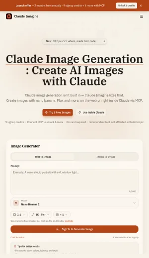 Claude Image and Video Generation for Claude Users screenshot