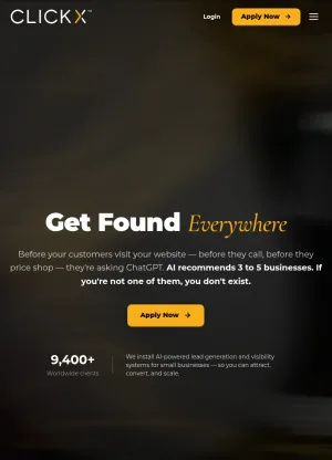 Clickx Digital Marketing for Small Business Growth screenshot