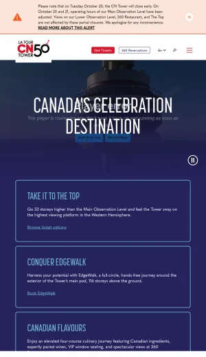 CN Tower Toronto Observation Deck and Visitor Experience screenshot