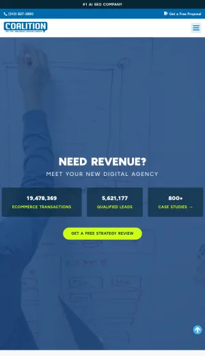 Coalition Technologies Digital Marketing and SEO Agency screenshot