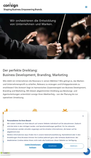 Consign Business Development and Branding Agency screenshot