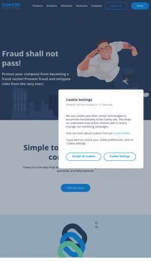 Covery Anti Fraud and Risk Management Platform screenshot