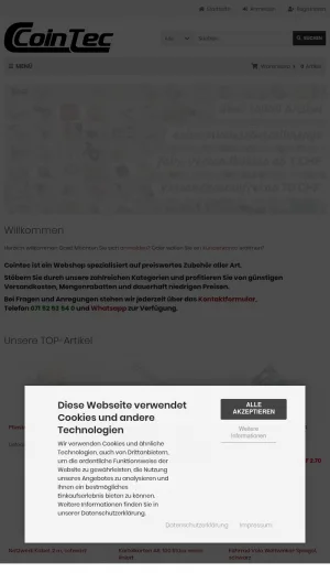 Cointec Discount Accessories and Everyday Goods Shop screenshot
