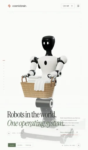 CosmicBrain Robot Deployment and Operations Platform screenshot