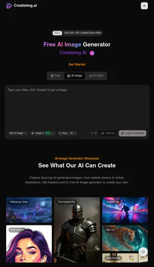 Free AI Image and Video Generator screenshot