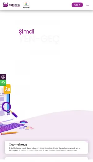 Crabs Media Corporate Web Design and Digital Marketing Agency screenshot