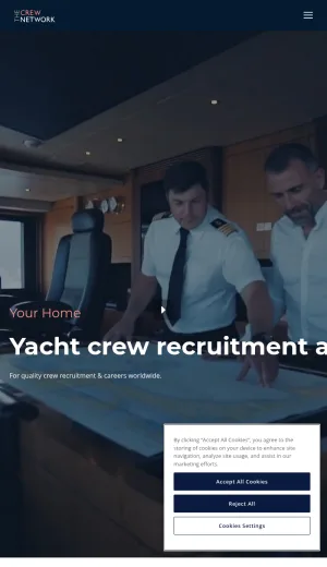 The Crew Network Yacht Crew Recruitment and Placement screenshot