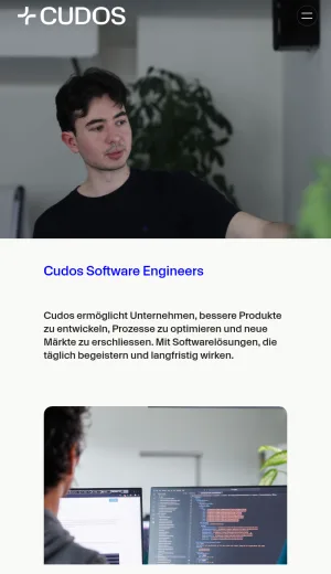 Cudos Software Engineering and Digital Transformation Services screenshot