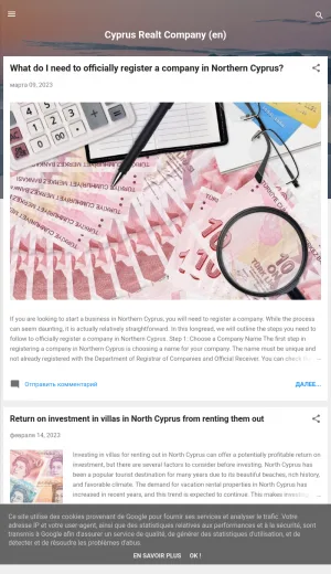 North Cyprus Real Estate Blog screenshot