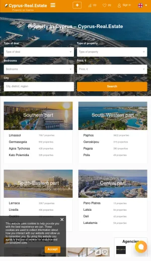 Cyprus Property Listings for Sale and Rent screenshot