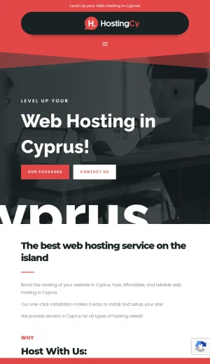 Cyprus Website Hosting screenshot