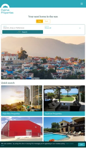 Cyprus Property Sales, Rentals, and Management Agency screenshot