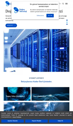 Dogus Teknoloji Digital Transformation and Enterprise Solutions screenshot