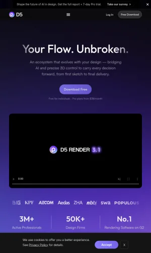 D5 AI 3D Design and Real-Time Rendering Platform screenshot