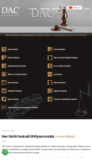 DAC Law and Consulting Istanbul Legal Services screenshot