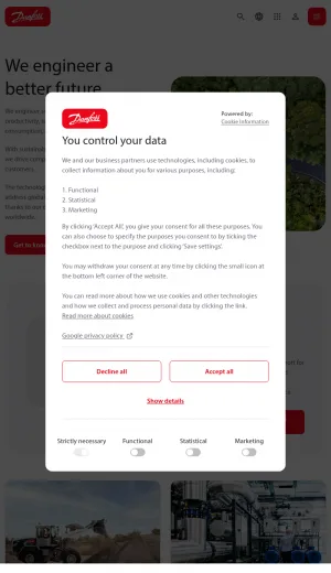 Danfoss Industrial Engineering and Energy Efficiency Solutions screenshot