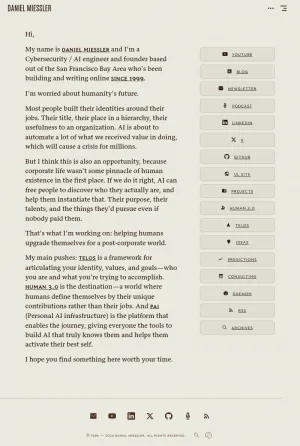 Daniel Miessler: Cybersecurity, AI, and Human Self-Upgrade screenshot