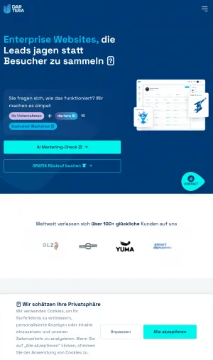 Dartera Online Marketing Agency in Zug screenshot