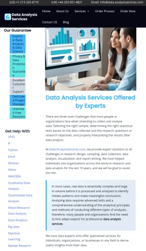 Professional Data Analysis Services for Research and Business screenshot
