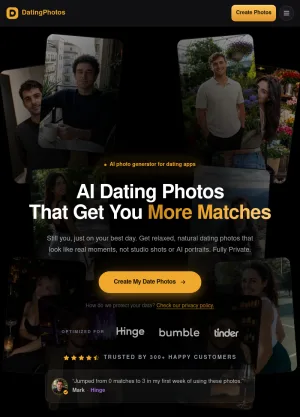 AI Dating Profile Photo Generator screenshot