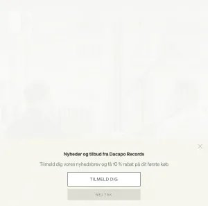 Dacapo Records Danish Classical and Contemporary Music Label screenshot