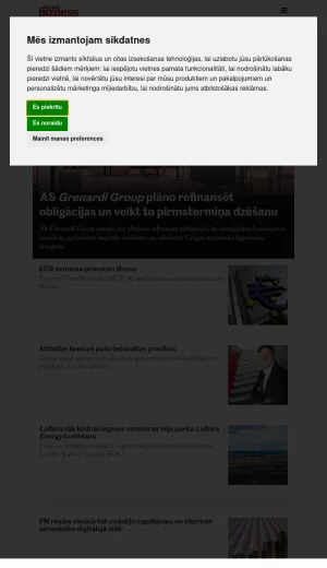 Latvian Business and Finance News screenshot
