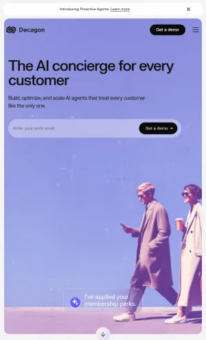 Decagon AI Concierge for Enterprise Customer Support screenshot