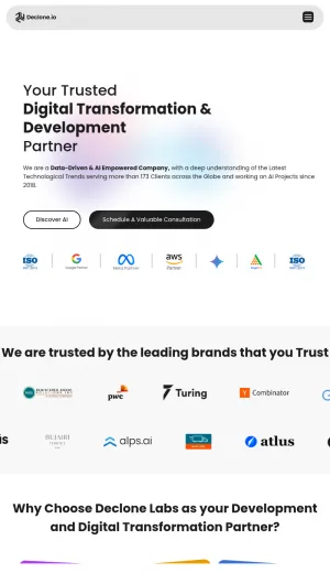 Declone Labs Custom Web and Mobile App Development screenshot