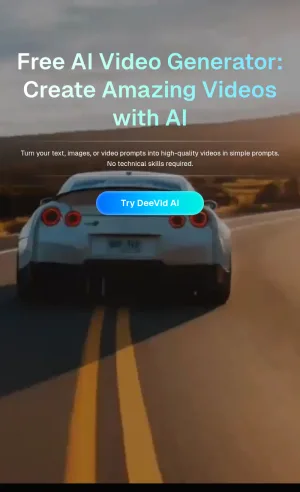 DeeVid AI Video and Image Generator screenshot