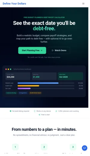 Define Your Dollars Budget Planning and Money Management App screenshot
